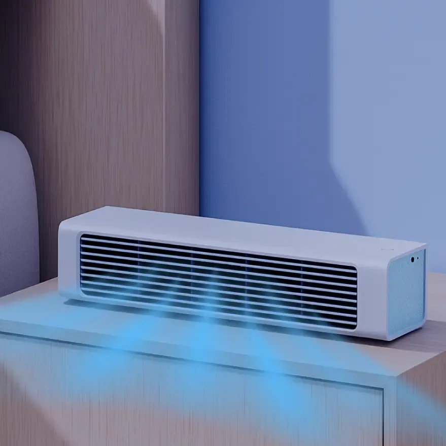 BreezaMax Portable Air Conditioner cooling a bedroom